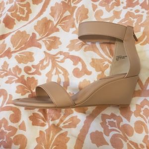 Wedge Sandal with Zip Ankle Strap